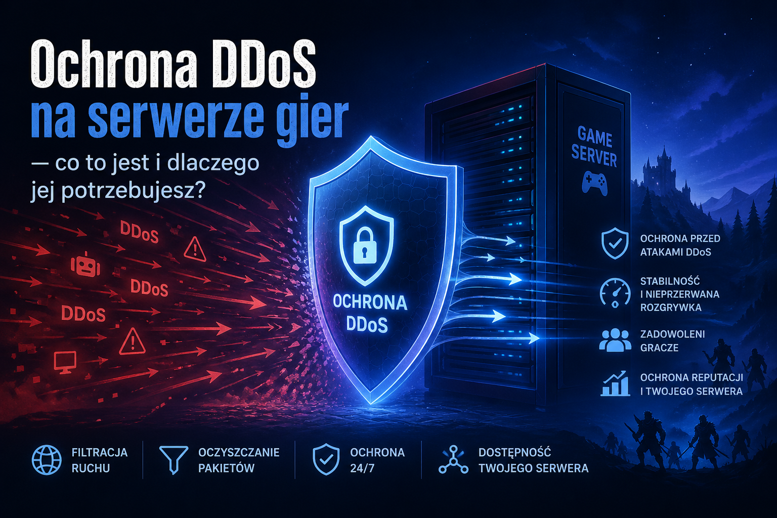 Ochrona DDoS na serwerze gier — co to jest i dlaczego jej potrzebujesz?